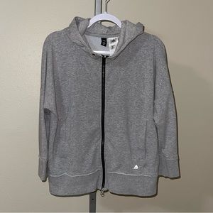 Adidas Wanderlust Women’s Gray Full Zip Training Hoodie Jacket, Size S